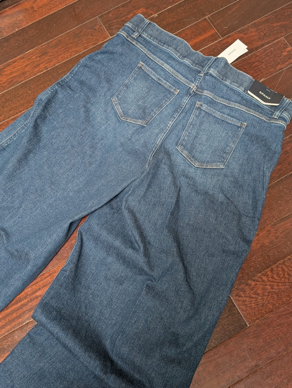 Spanx Wide Leg Jeans - Authentic Blue Wash NWT - Picture 6 of 6